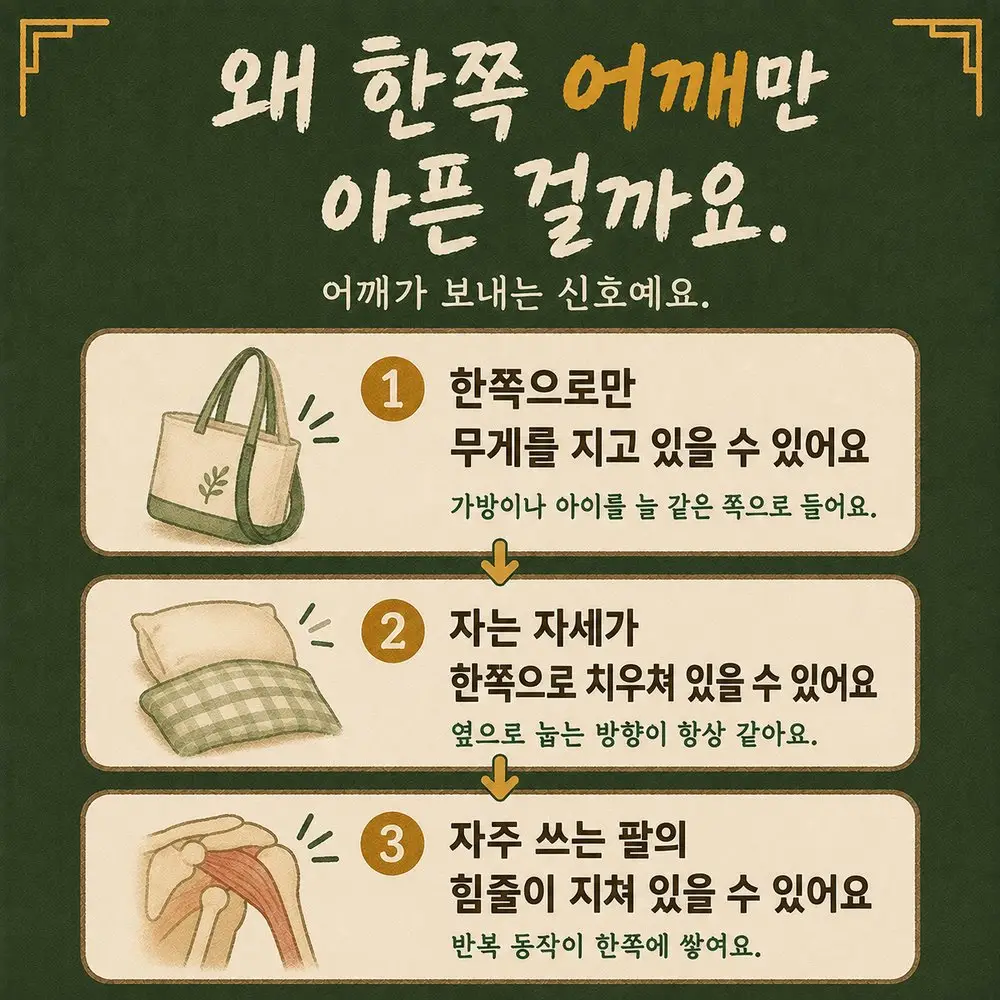 한쪽 어깨 통증 한방치료 - 인천 송도 더율한의원