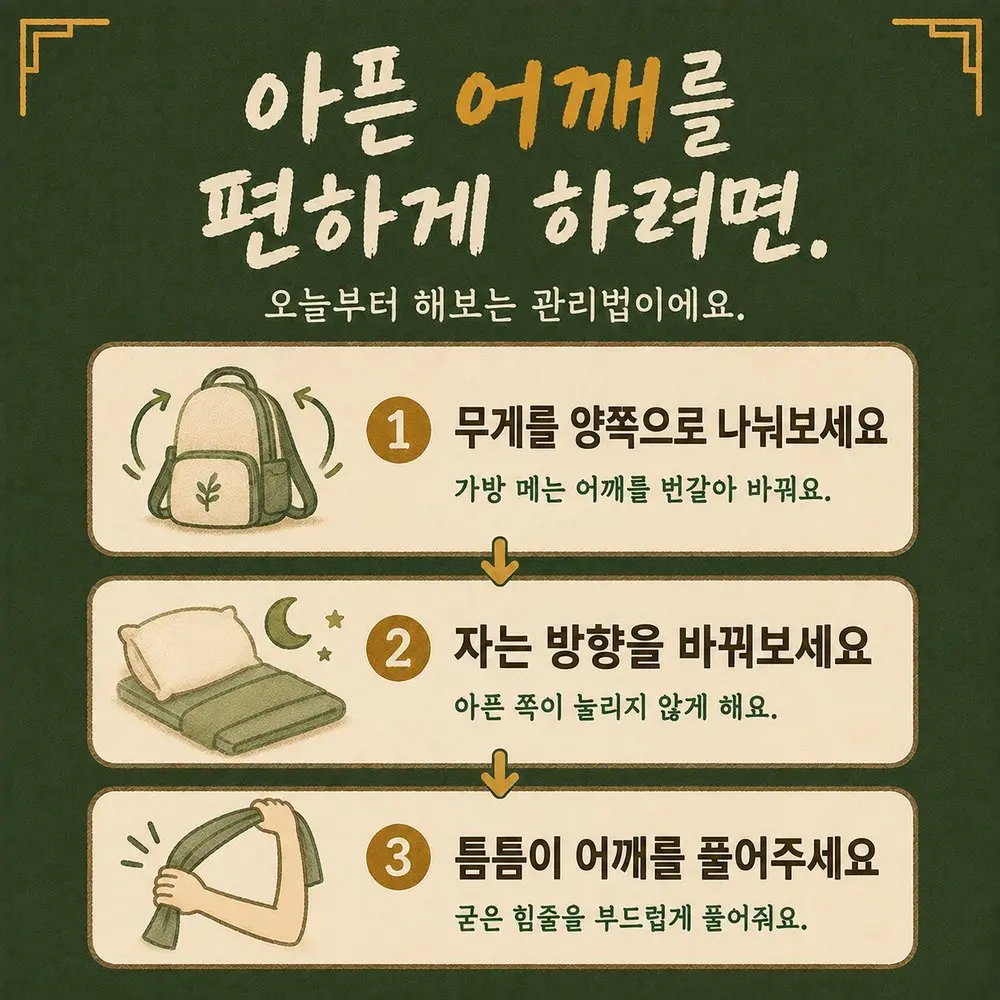 어깨 통증 관리법 한방치료 - 인천 송도 더율한의원