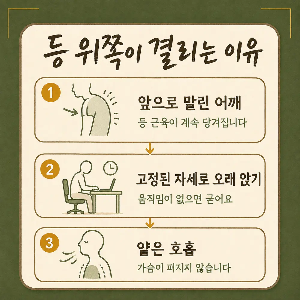 등 결림 한방치료 - 인천 송도 더율한의원