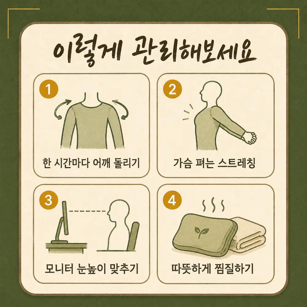 등 결림 관리법 한방치료 - 인천 송도 더율한의원
