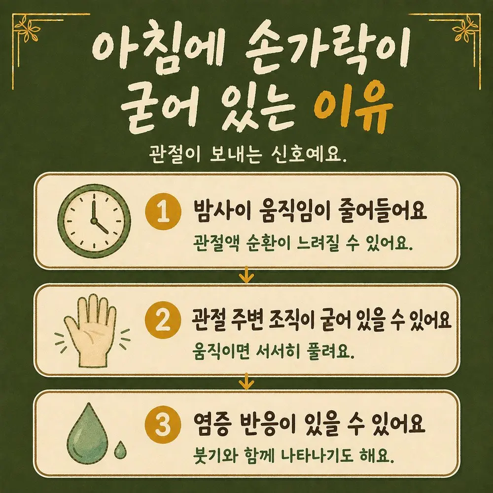 아침 손가락 강직 한방치료 - 인천 송도 더율한의원