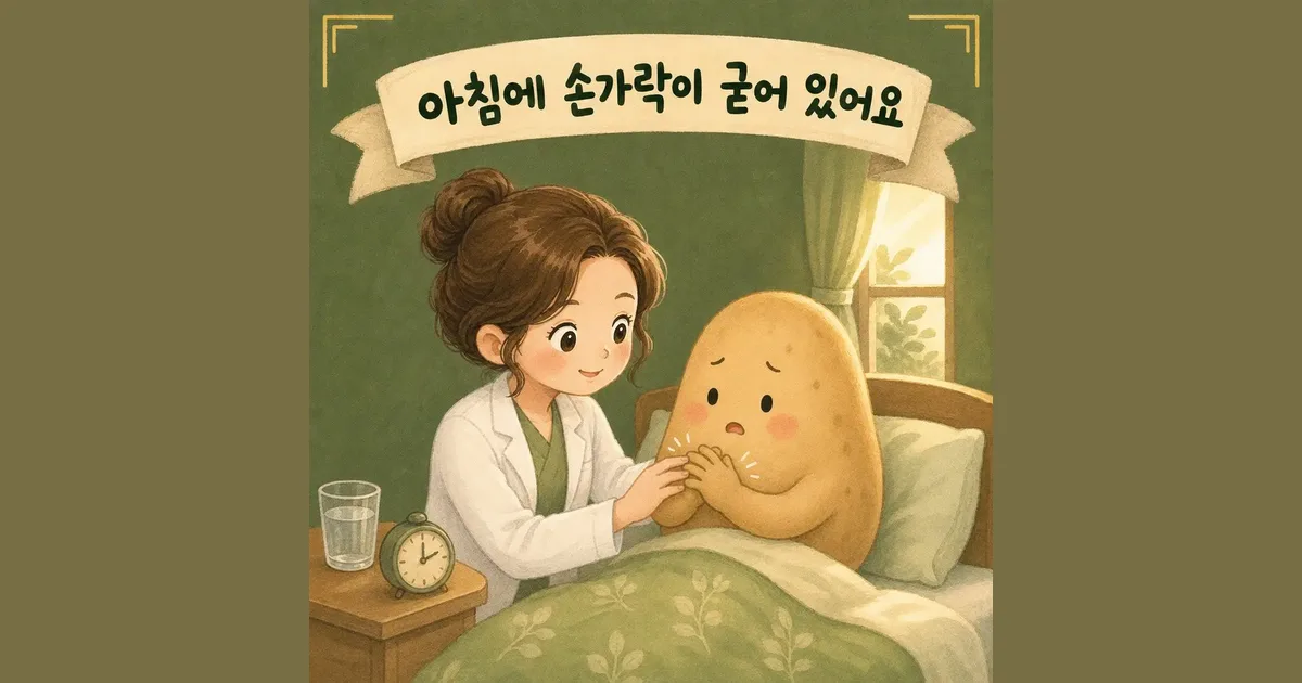 아침 손가락 강직 한방치료 - 인천 송도 더율한의원