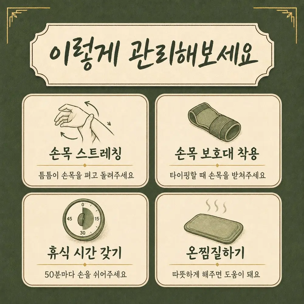 손목터널증후군 관리법 한방치료 - 인천 송도 더율한의원