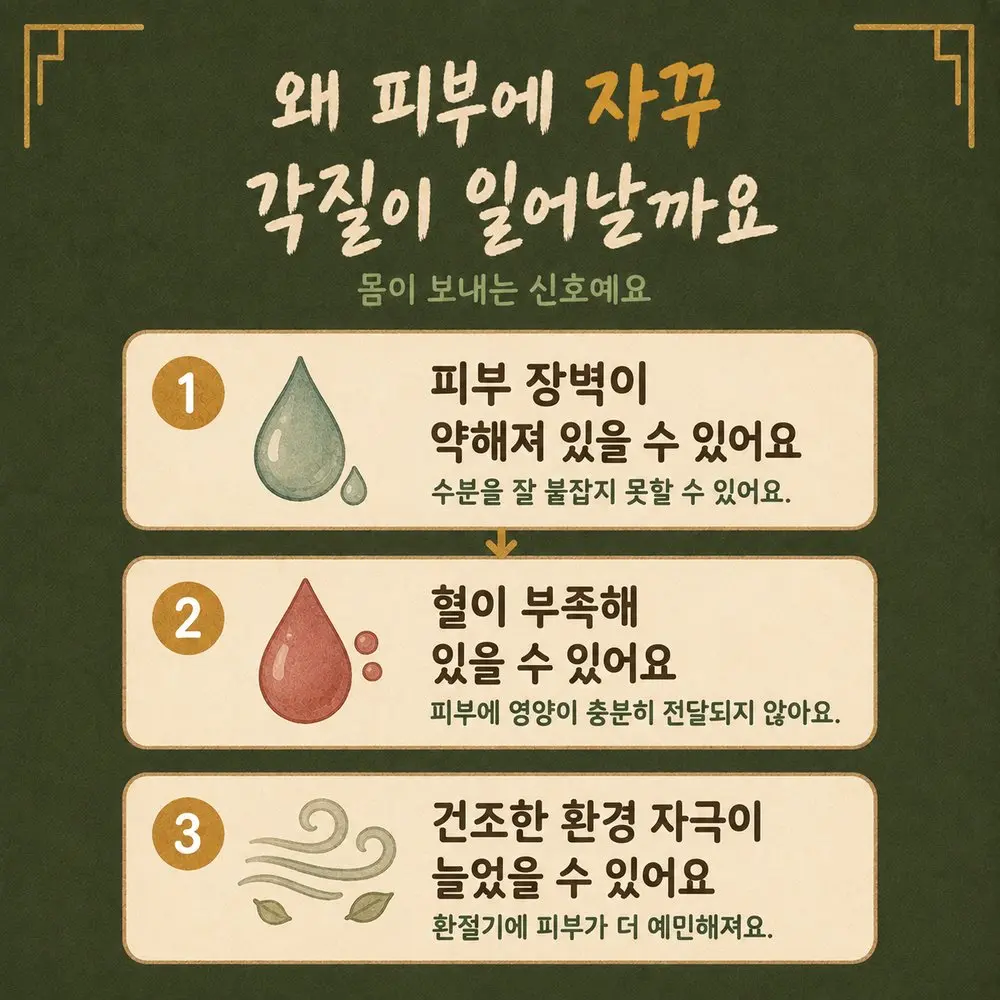 피부 건조와 각질 한방치료 - 인천 송도 더율한의원