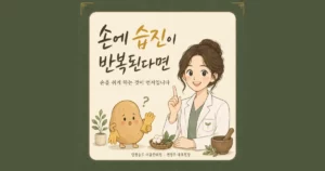 손 습진 한방치료 - 인천 송도 더율한의원