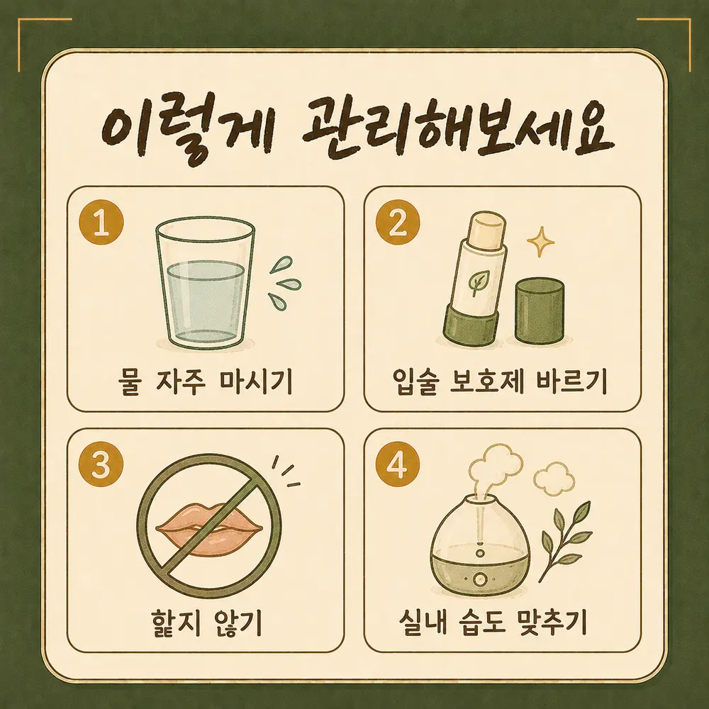 입술 건조·갈라짐 한방치료 - 인천 송도 더율한의원
