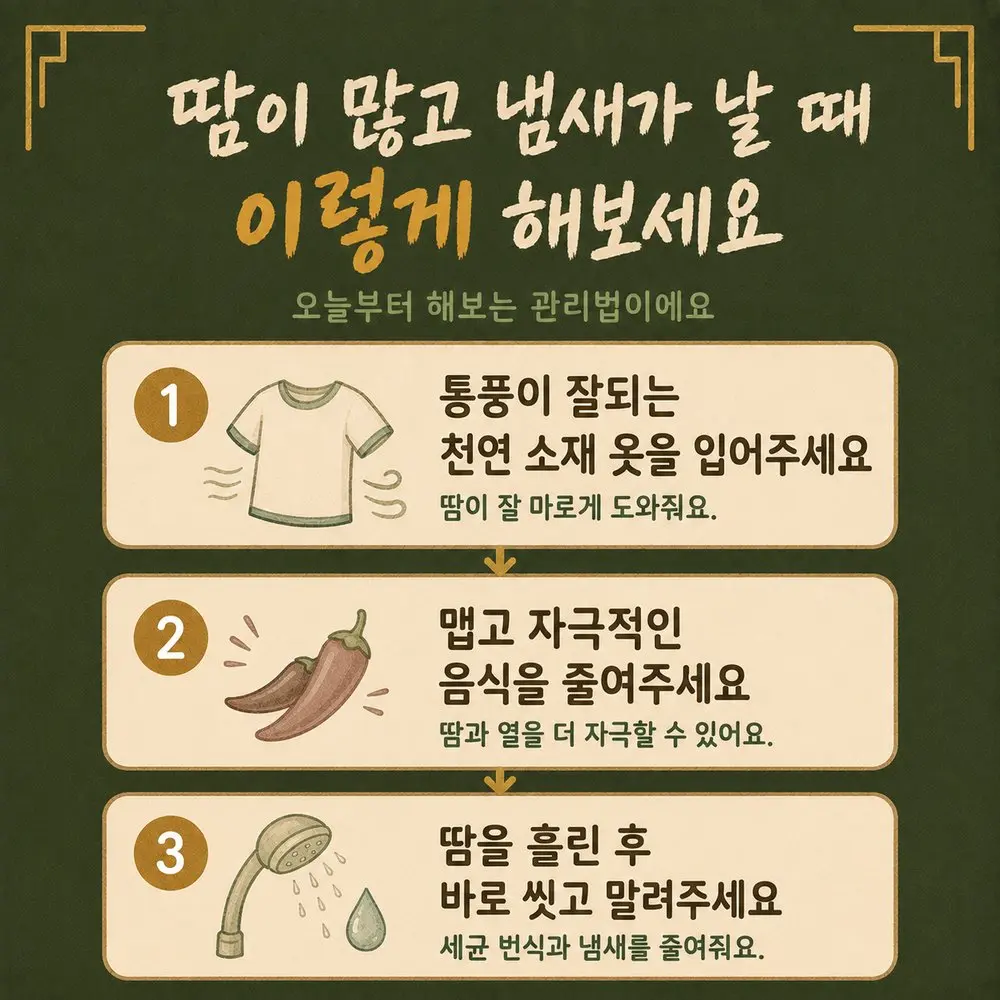 땀 냄새 한방치료 - 인천 송도 더율한의원
