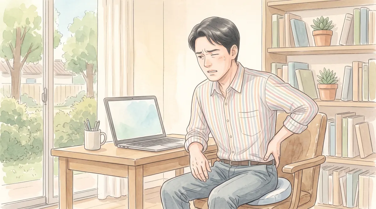 오래 앉아 불편한 치질 — 인천 송도 더율한의원