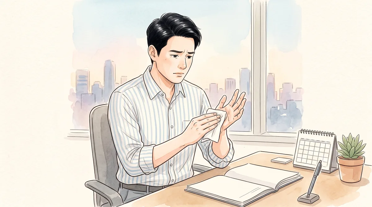 긴장할 때 손에 땀이 나는 다한증 — 인천 송도 더율한의원