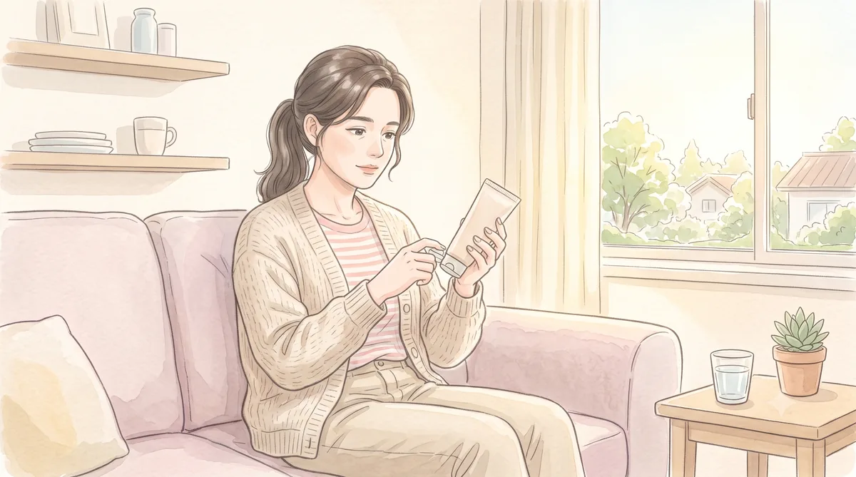 보디로션을 손에 든 모습 — 인천 송도 더율한의원