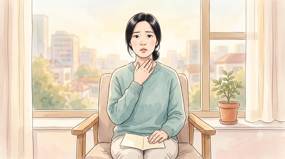 목에 혹이 있다는 말을 듣고 걱정하는 갑상선결절 — 인천 송도 더율한의원