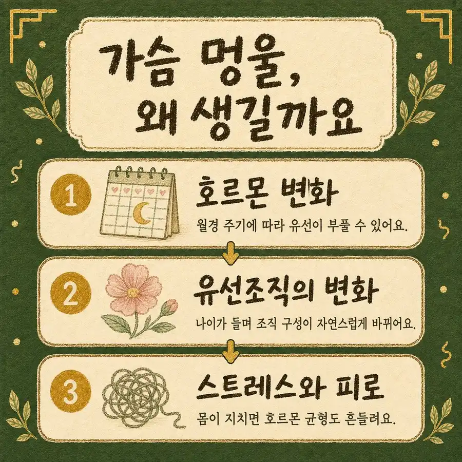 가슴 멍울 확인 상담 - 인천 송도 더율한의원