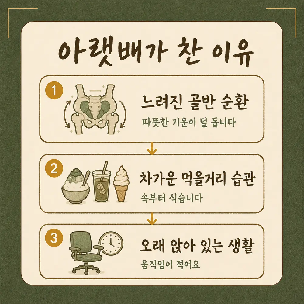 아랫배 냉증 한방치료 - 인천 송도 더율한의원