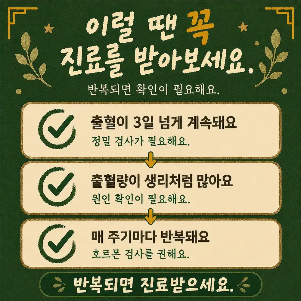 배란기 출혈 상담 - 인천 송도 더율한의원