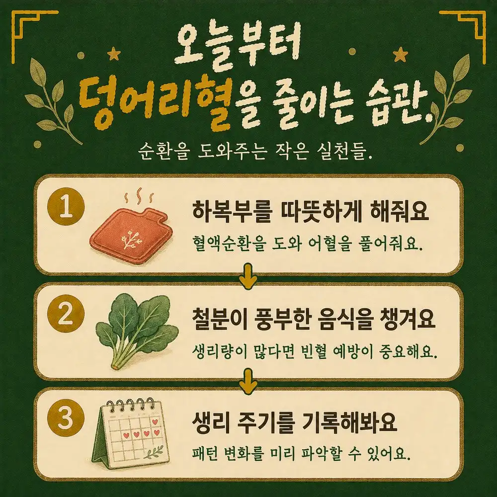 생리 덩어리 상담 - 인천 송도 더율한의원