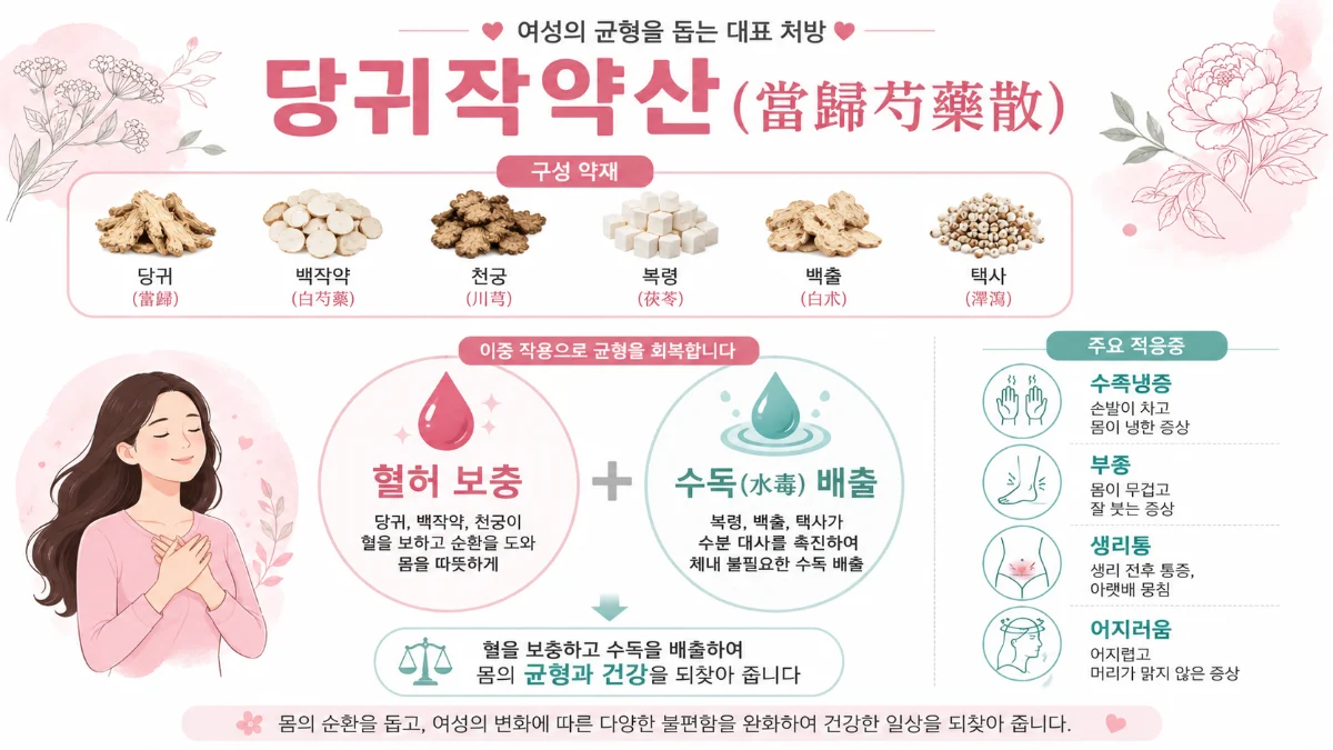 당귀작약산 인포그래픽