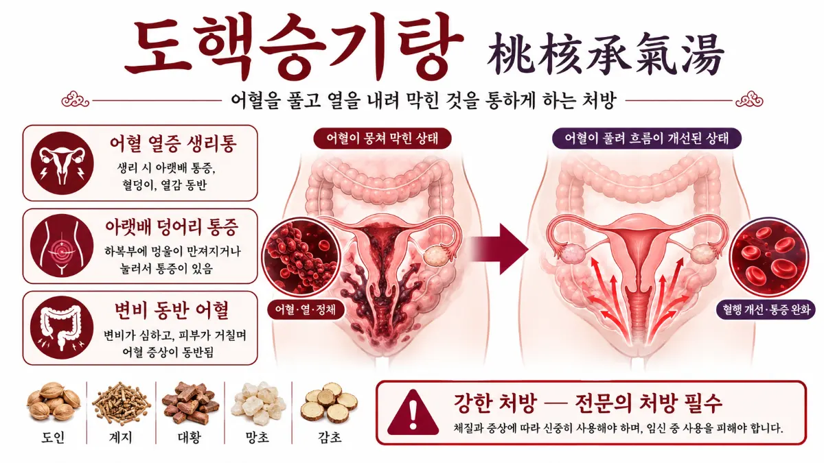 도핵승기탕 인포그래픽