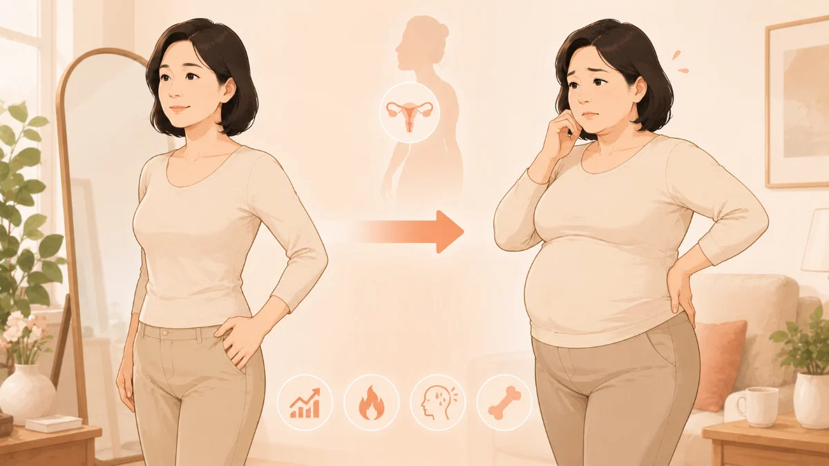 갱년기 이후 살이 찌는 이유와 해결책