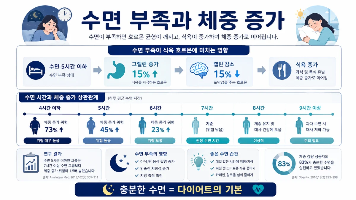 수면 비만 인포그래픽