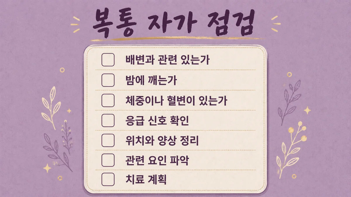 인천 송도 더율한의원 - 복통 자가진단