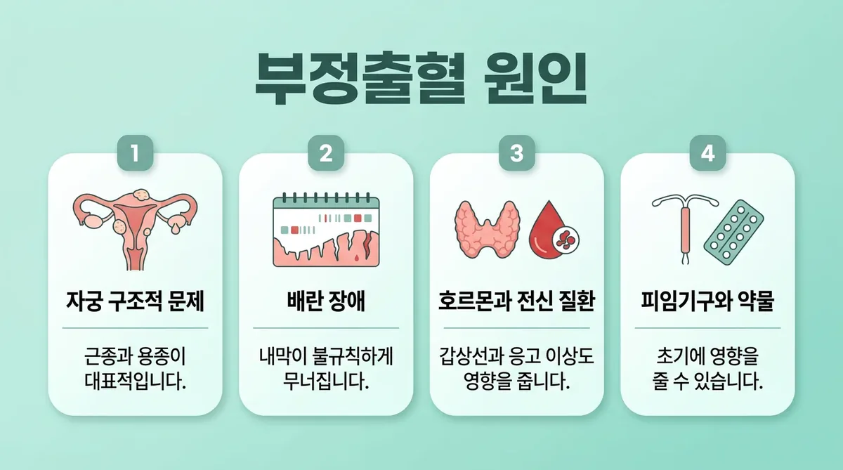 인천 송도 더율한의원 - 부정출혈 원인
