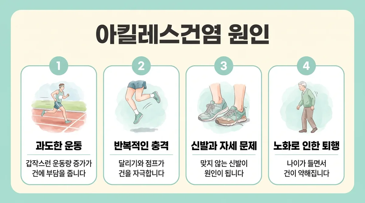 인천 송도 더율한의원 - 아킬레스건염 원인