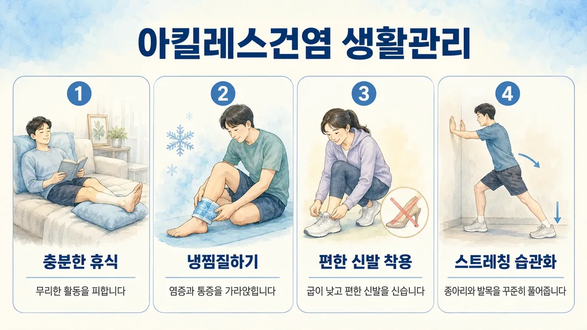 인천 송도 더율한의원 - 아킬레스건염 생활관리