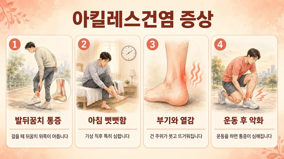 인천 송도 더율한의원 - 아킬레스건염 증상