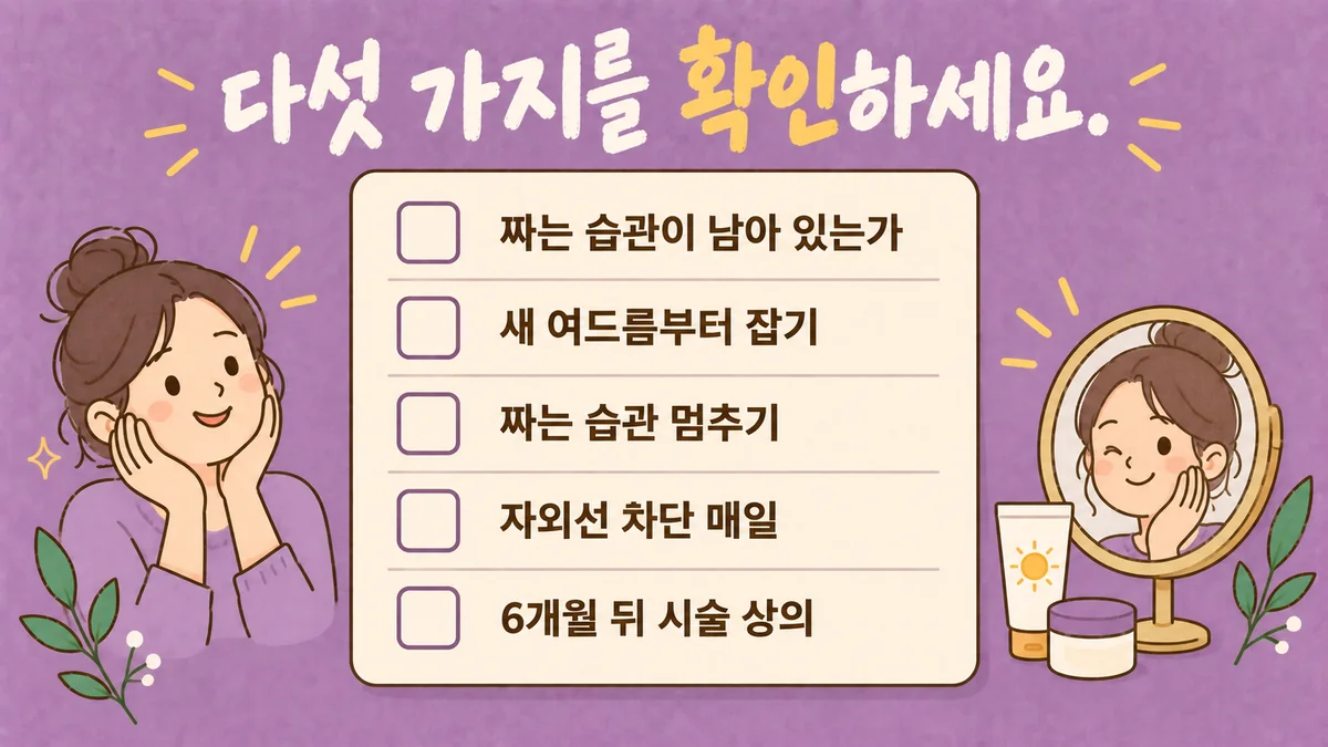 인천 송도 더율한의원 - 여드름 흉터 자가진단