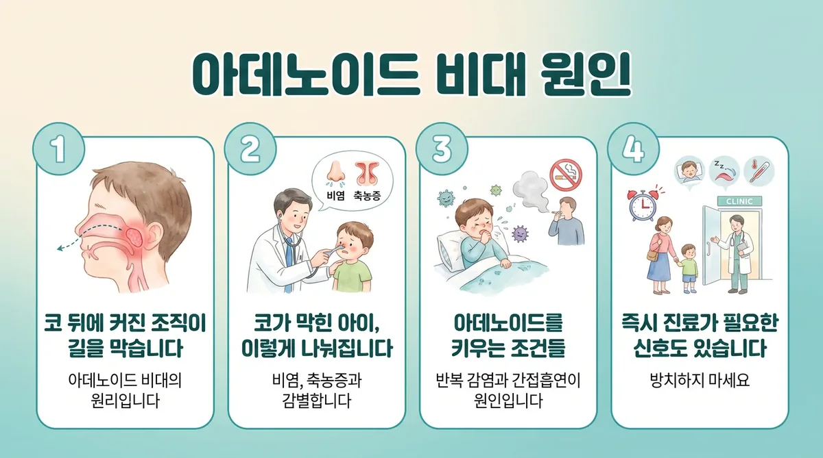 인천 송도 더율한의원 - 아데노이드 비대 원인