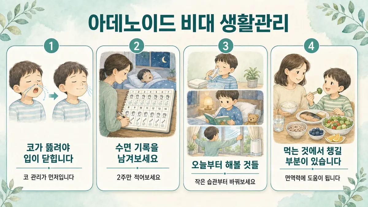 인천 송도 더율한의원 - 아데노이드 비대 생활관리