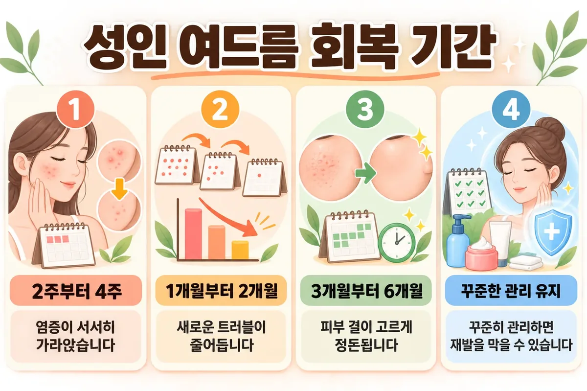 인천 송도 더율한의원 - 성인 여드름 회복