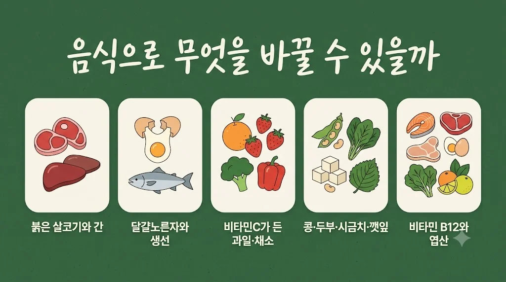 인천 송도 더율한의원 - 빈혈 음식