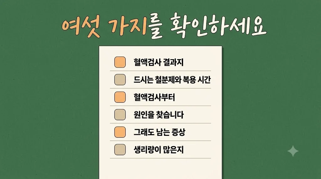 인천 송도 더율한의원 - 빈혈 자가진단