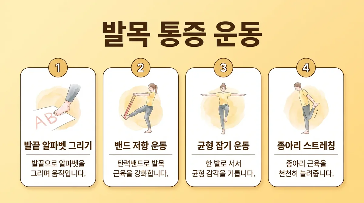 인천 송도 더율한의원 - 발목 통증 운동