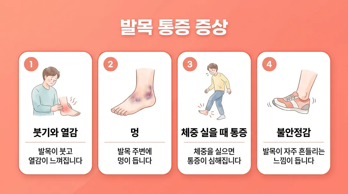 인천 송도 더율한의원 - 발목 통증 증상