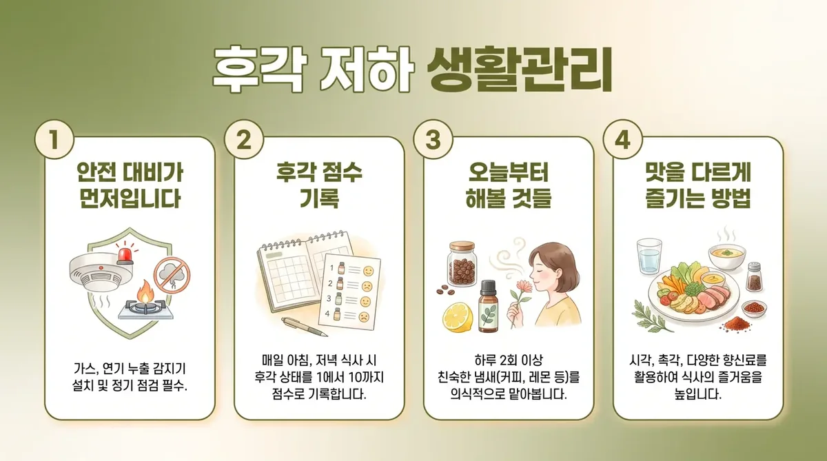 인천 송도 더율한의원 - 후각 저하 생활관리