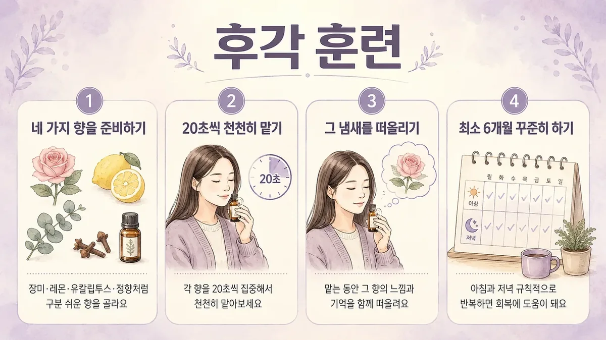 인천 송도 더율한의원 - 후각 저하 후각 훈련