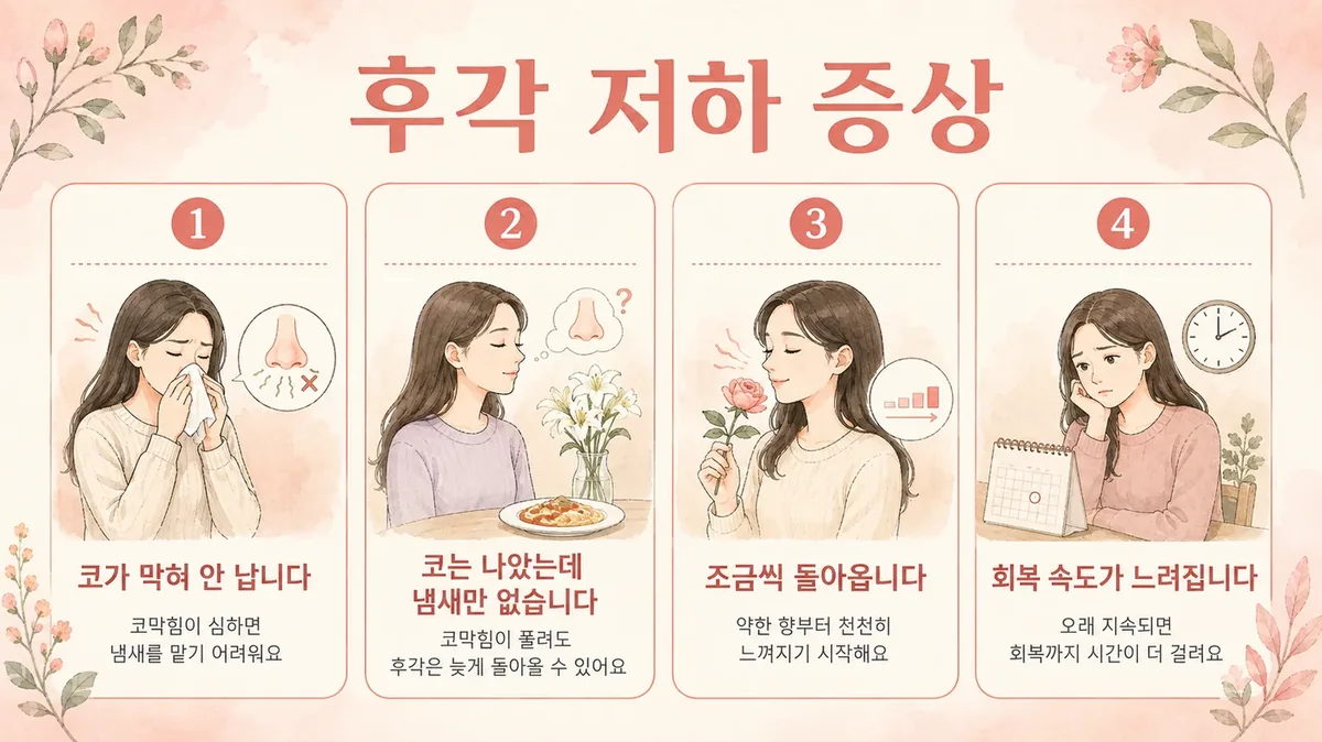 인천 송도 더율한의원 - 후각 저하 증상