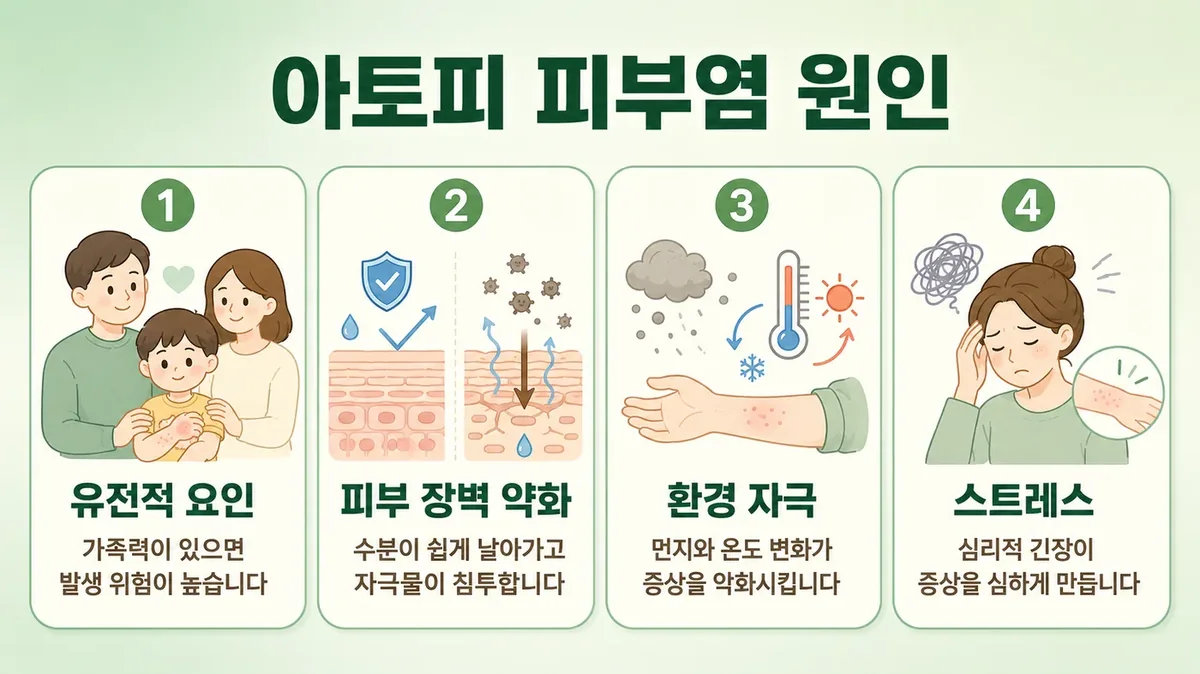 아토피가 악화되는 과정 — 장벽 손상과 가려움의 악순환