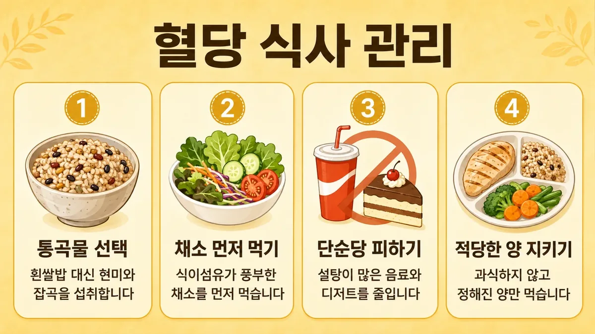 인천 송도 더율한의원 - 혈당 관리 음식 가이드