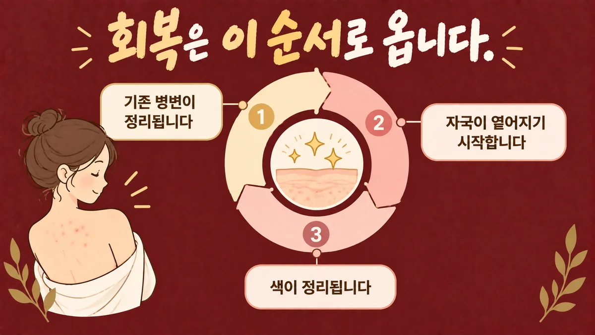 인천 송도 더율한의원 - 등드름 회복