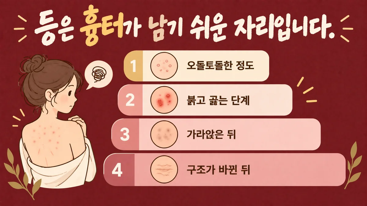 인천 송도 더율한의원 - 등드름 증상