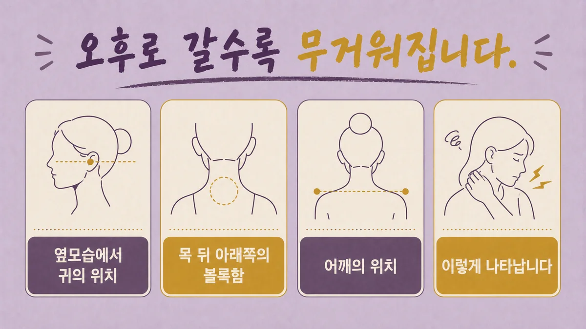 인천 송도 더율한의원 - 거북목·일자목 증상