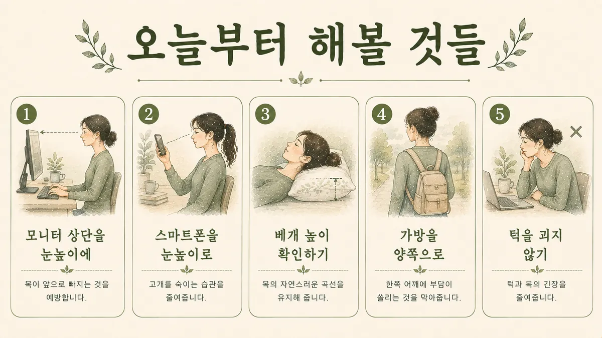 인천 송도 더율한의원 - 경추성 두통 생활관리
