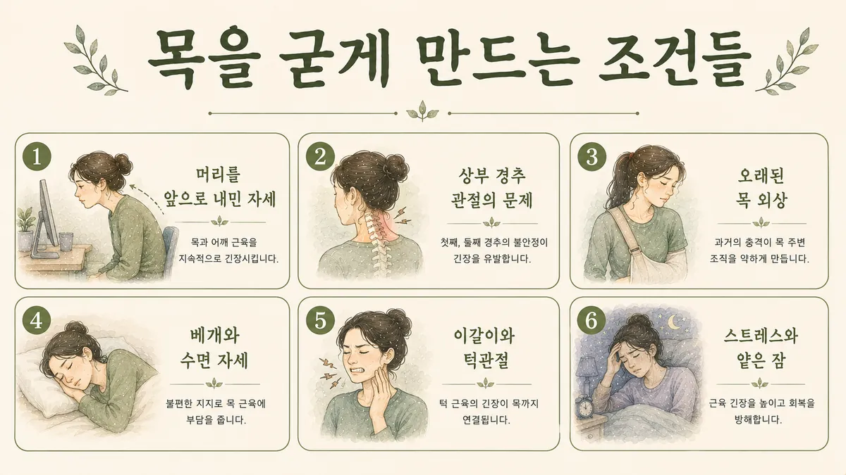 인천 송도 더율한의원 - 경추성 두통 원인