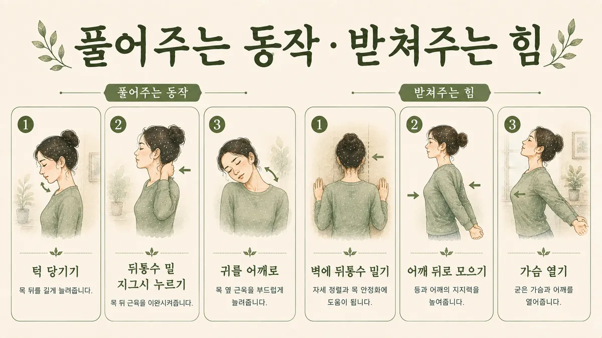 인천 송도 더율한의원 - 경추성 두통 운동