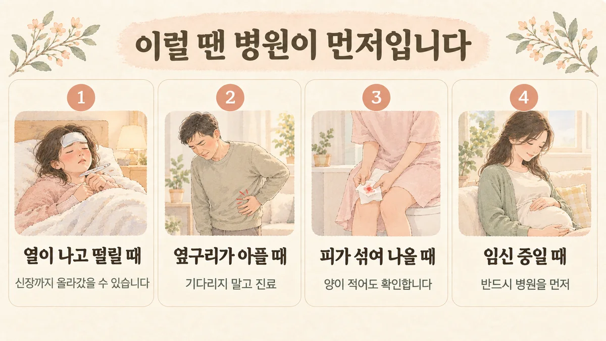 청라한의원 방광염 원인 - 물을 적게 마십니다·오래 참습니다·지친 달에 옵니다