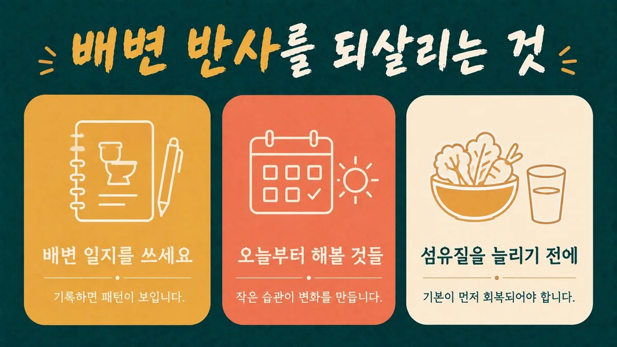 인천 송도 더율한의원 - 만성 변비 생활관리