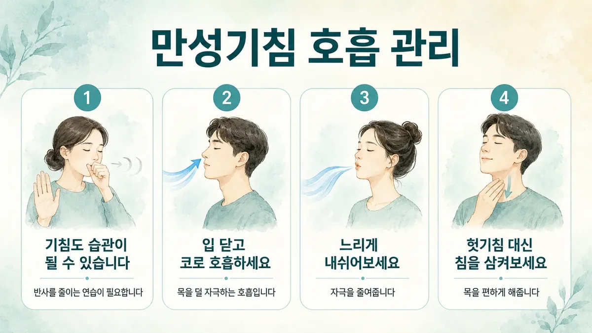 인천 송도 더율한의원 - 만성기침 호흡